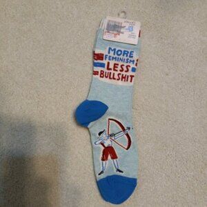 More Feminism Less BS Novelty Socks